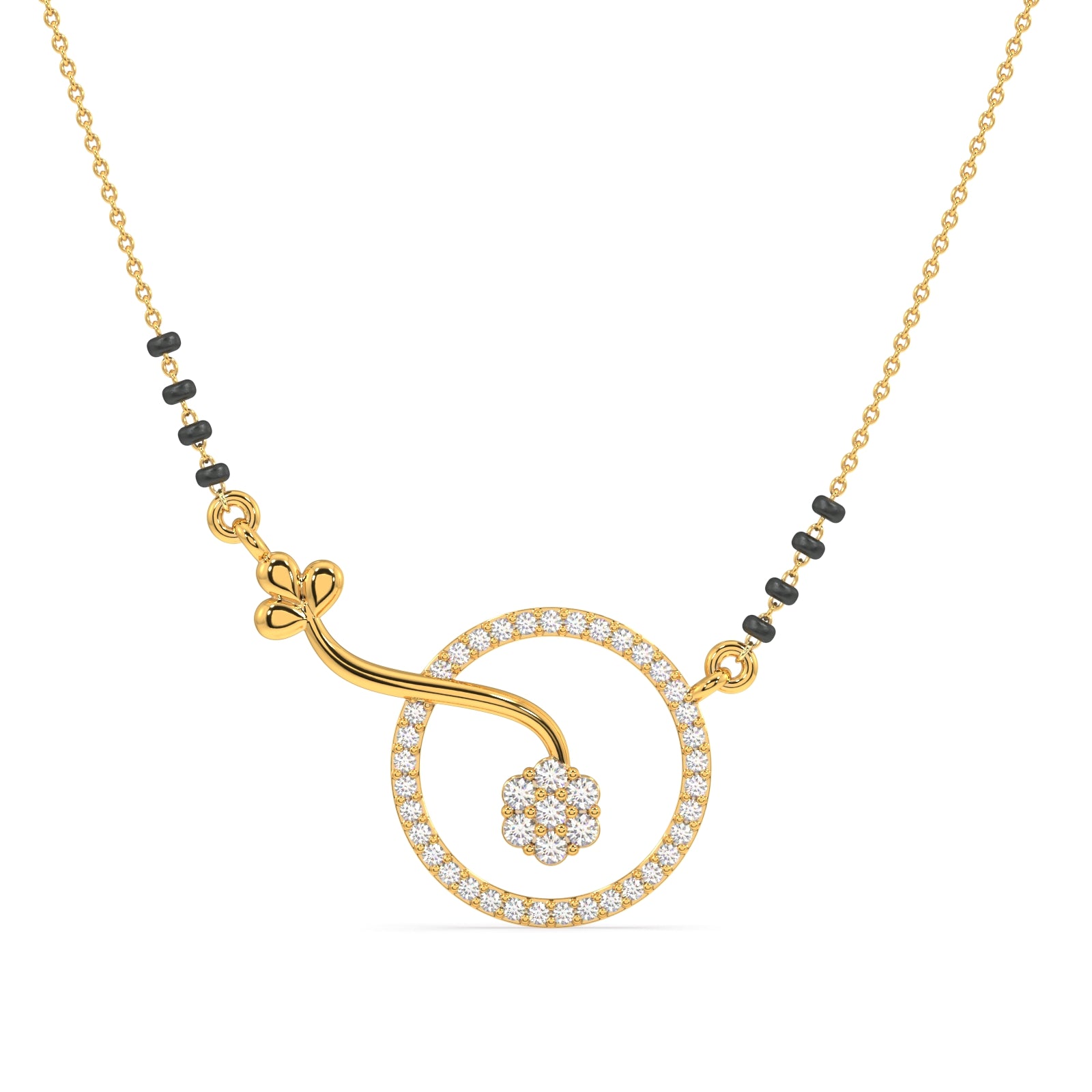 Circle of Commitment Gold and Diamond Mangalsutra