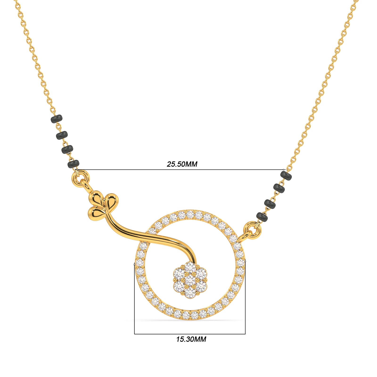 Circle of Commitment Gold and Diamond Mangalsutra
