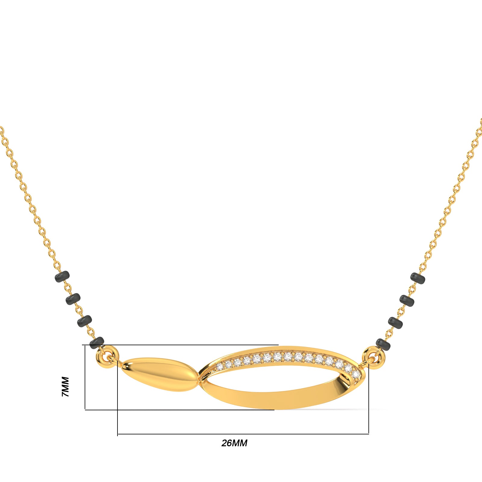 Oasis of Love Gold and Diamond Mangalsutra