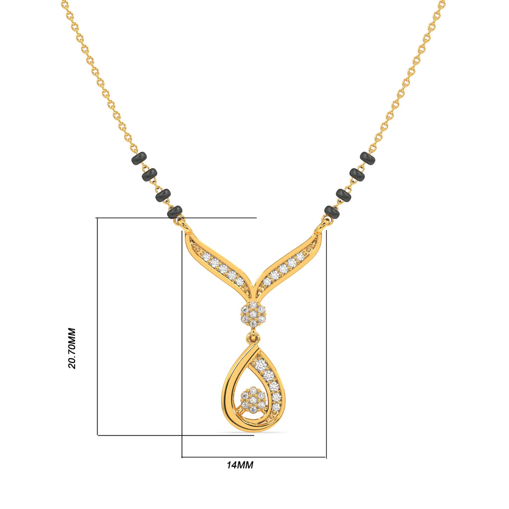 Sona Vajraa Gold and Diamond Mangalsutra