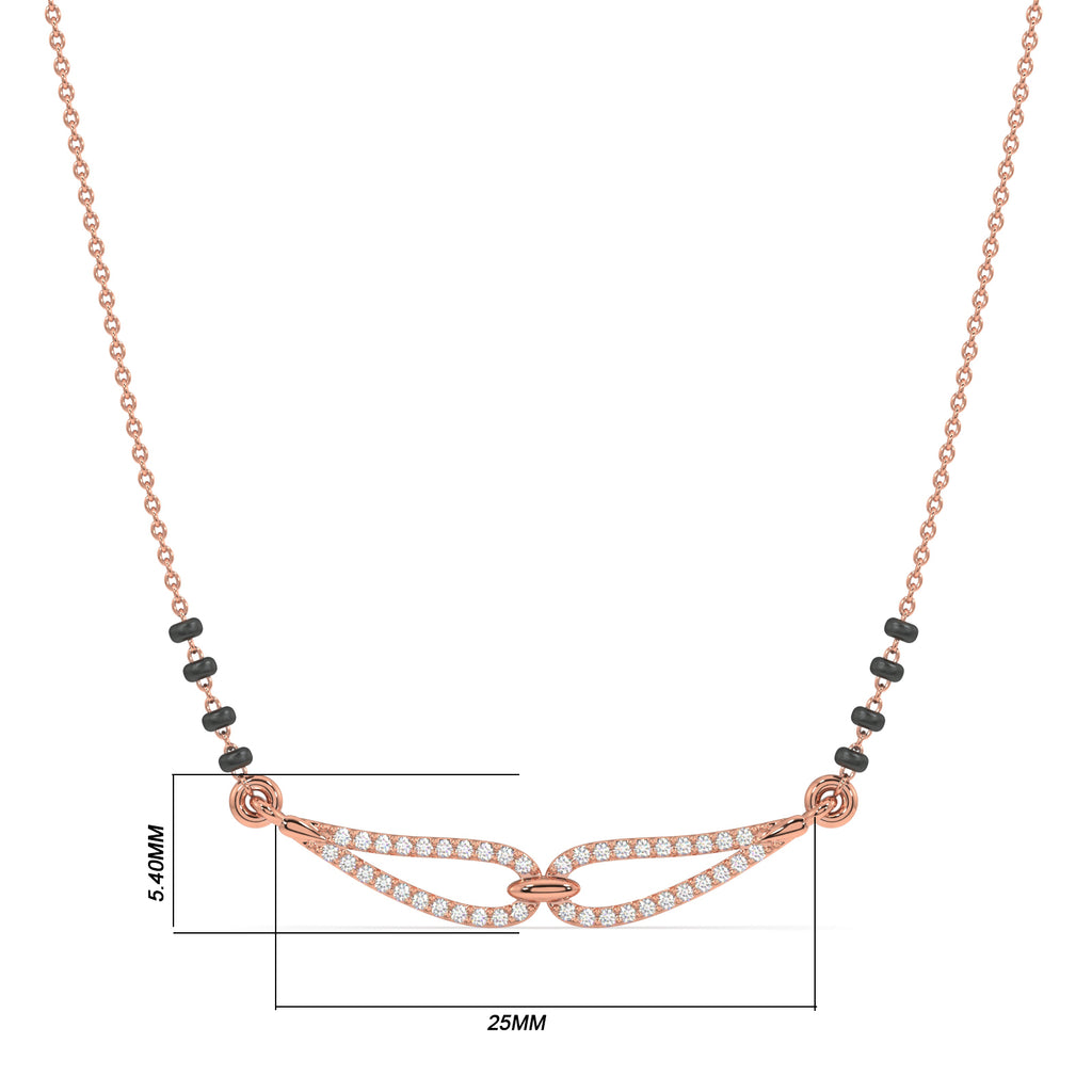 Kavyaataa Gold and Diamond Mangalsutra