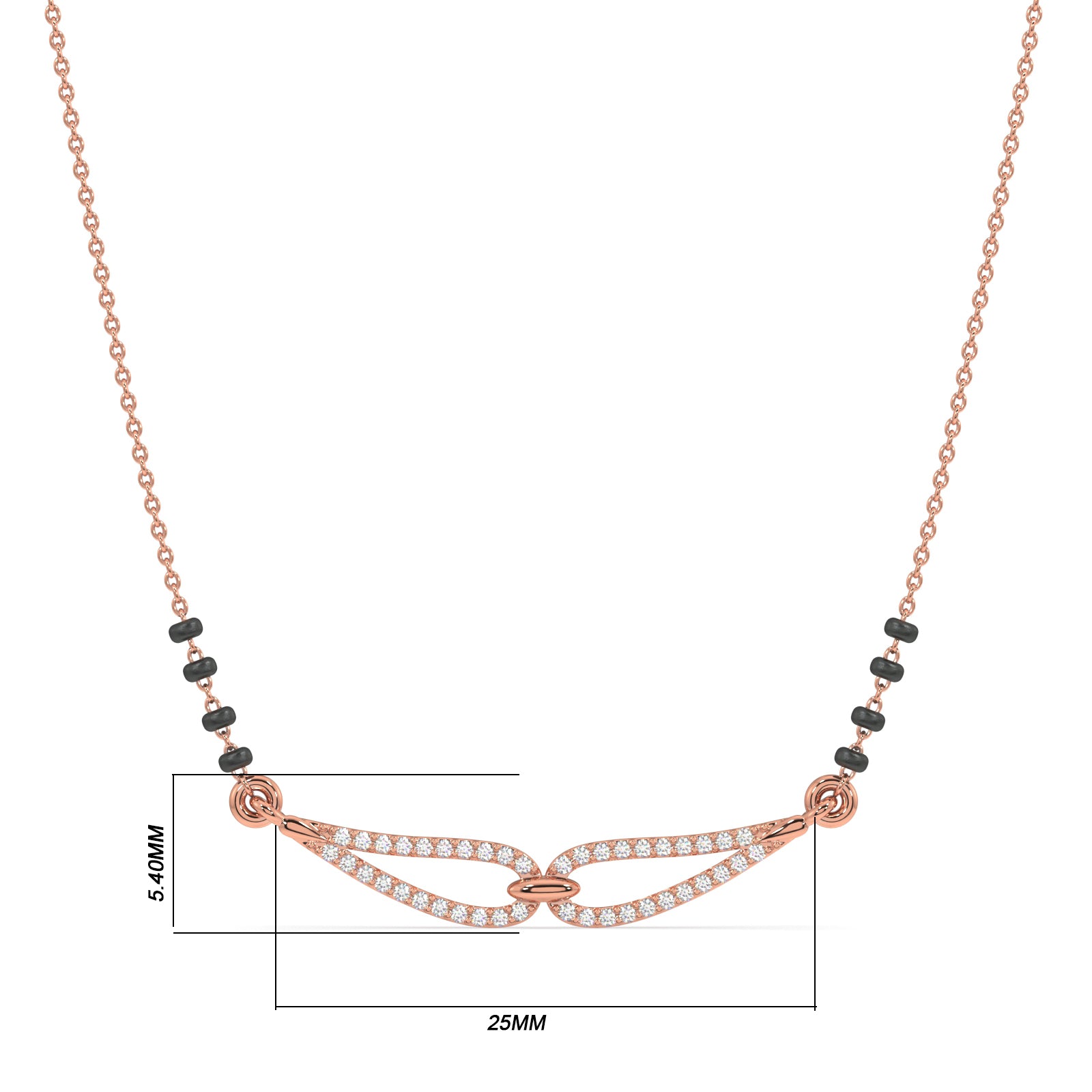 Kavyaataa Gold and Diamond Mangalsutra