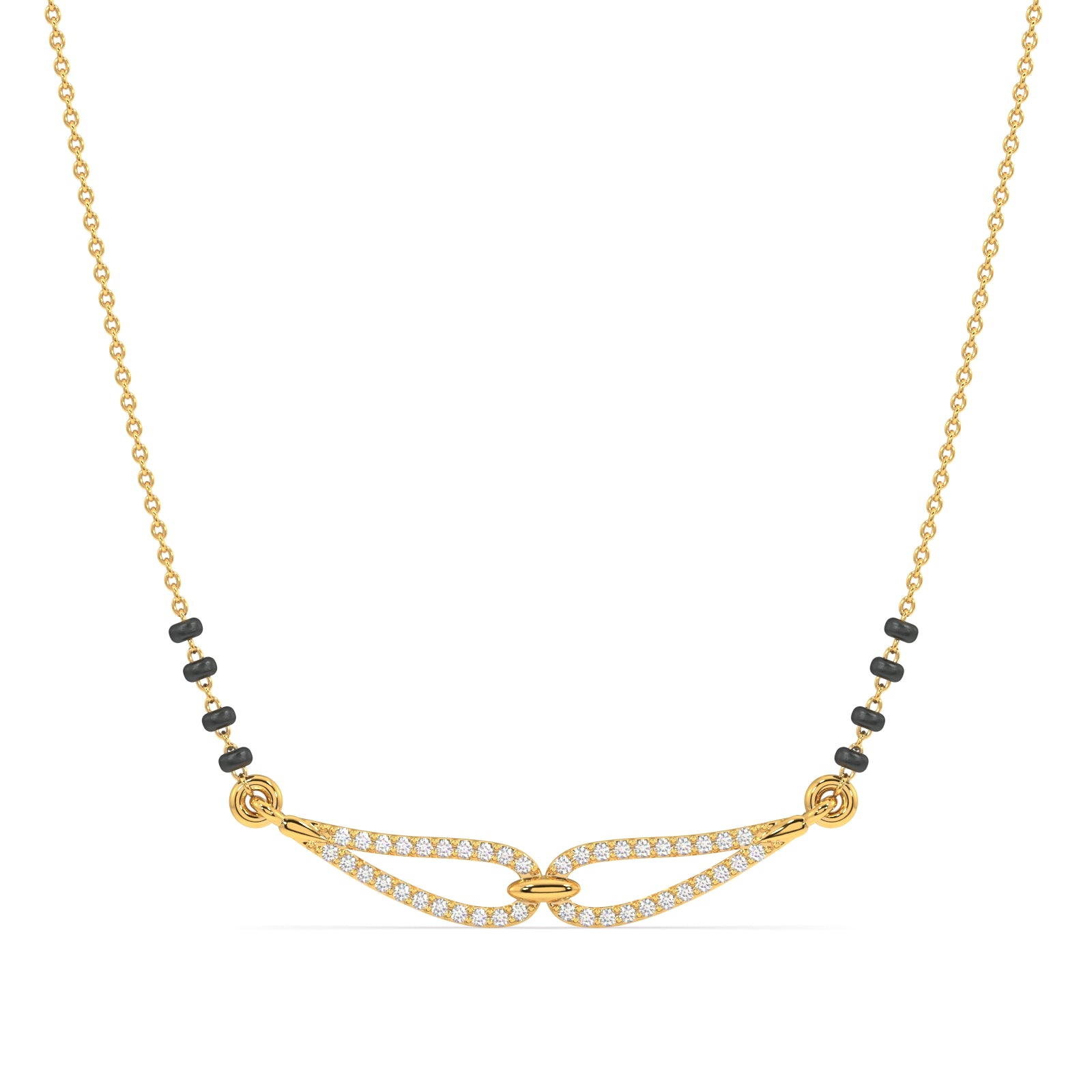 Kavyaataa Gold and Diamond Mangalsutra