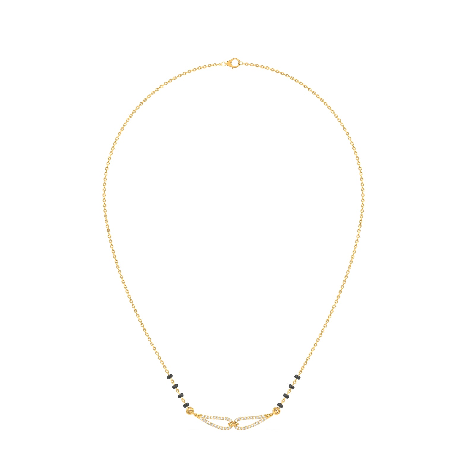 Kavyaataa Gold and Diamond Mangalsutra