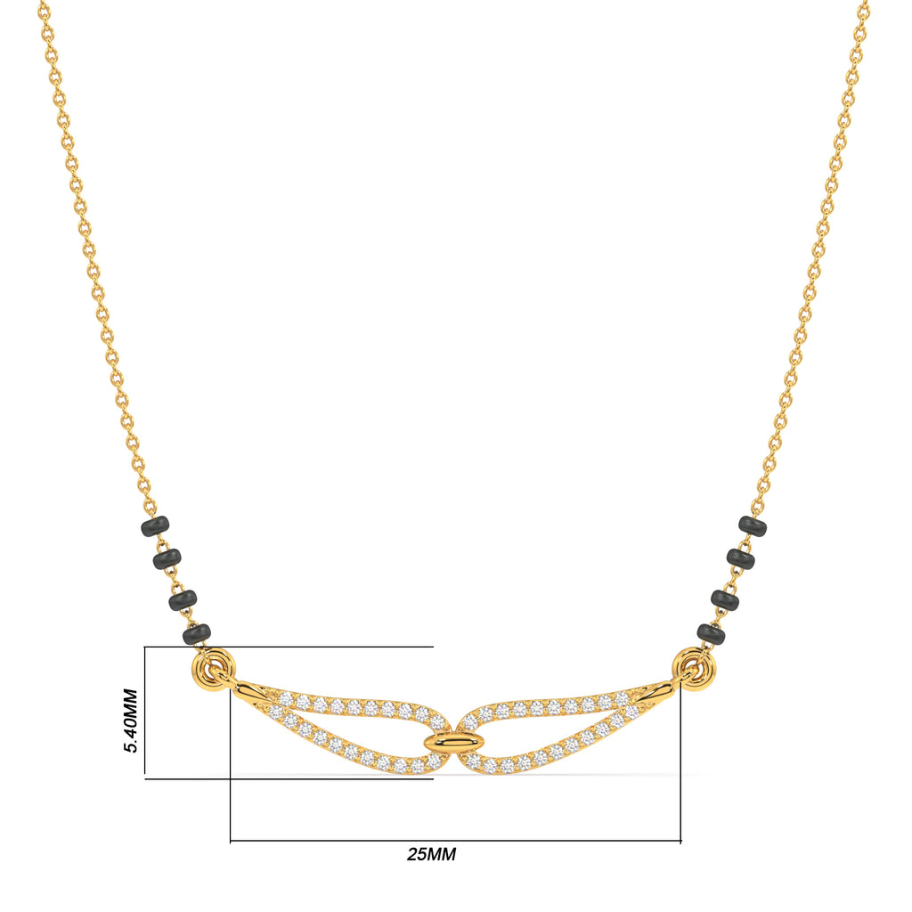 Kavyaataa Gold and Diamond Mangalsutra