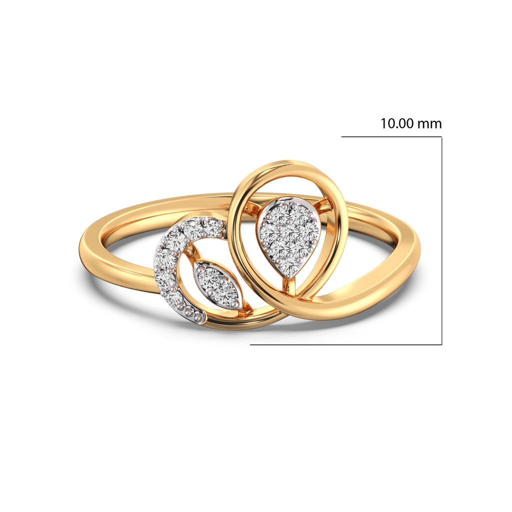 Wisdom and Worship Gold and Diamond Ring