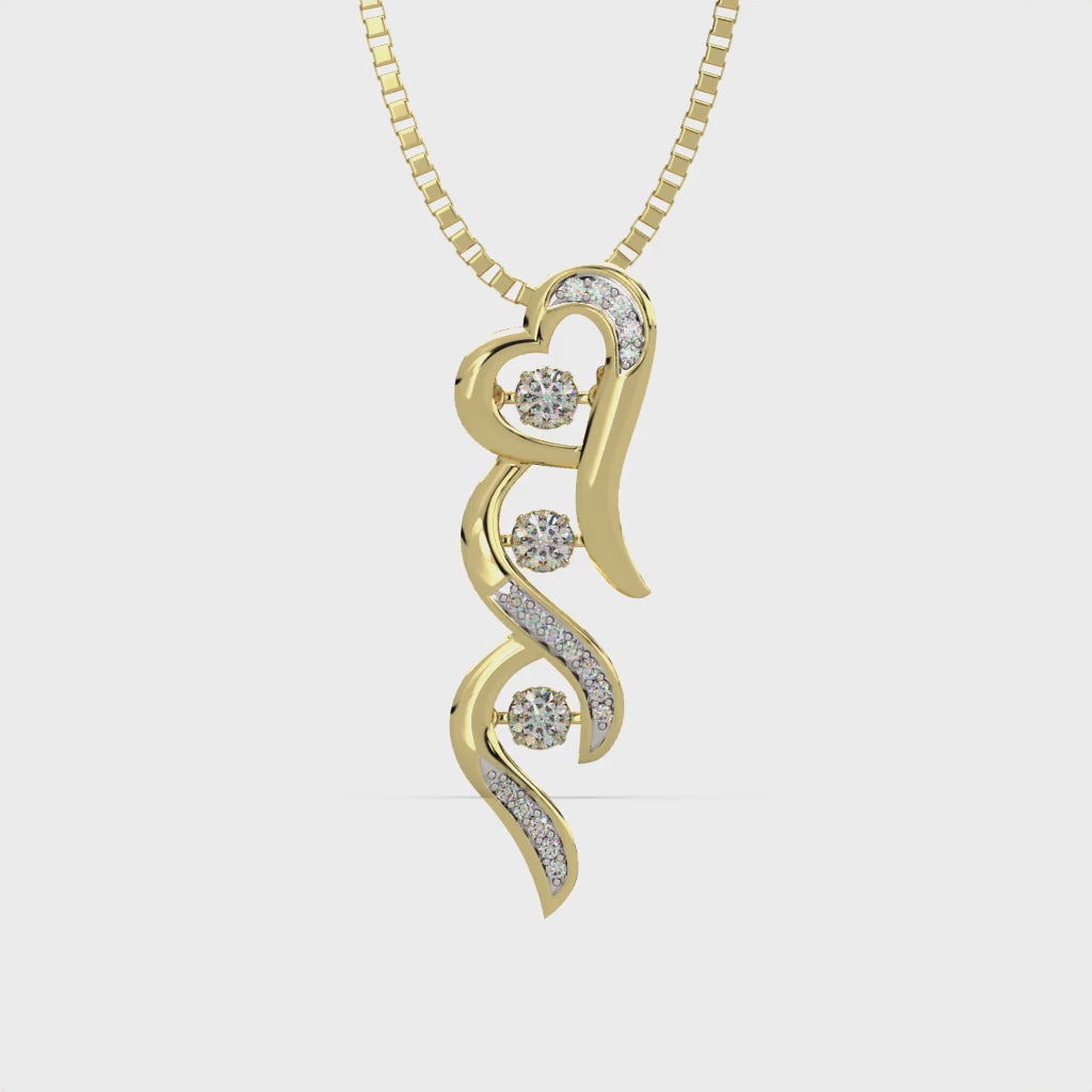 Gypsy Love and Dancing Diamond Pendant