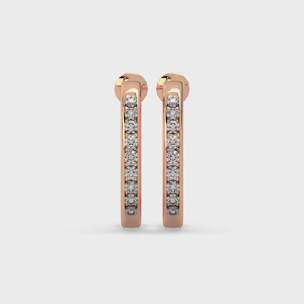 Surrealism Score Gold and Diamond Earrings