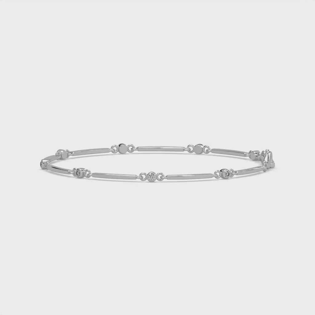 Sleek and Shiny and Diamond Bracelet