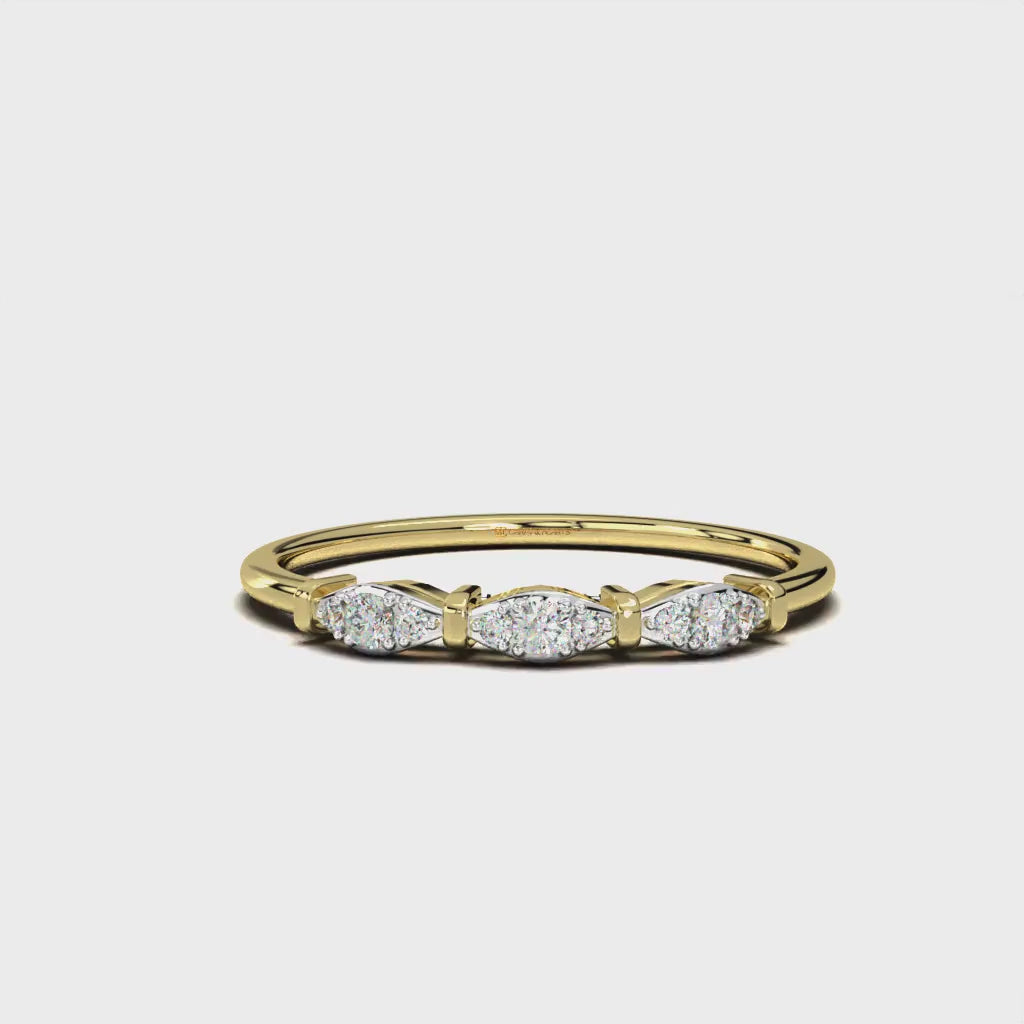 Glamorous Glory Gold and Diamond Ring