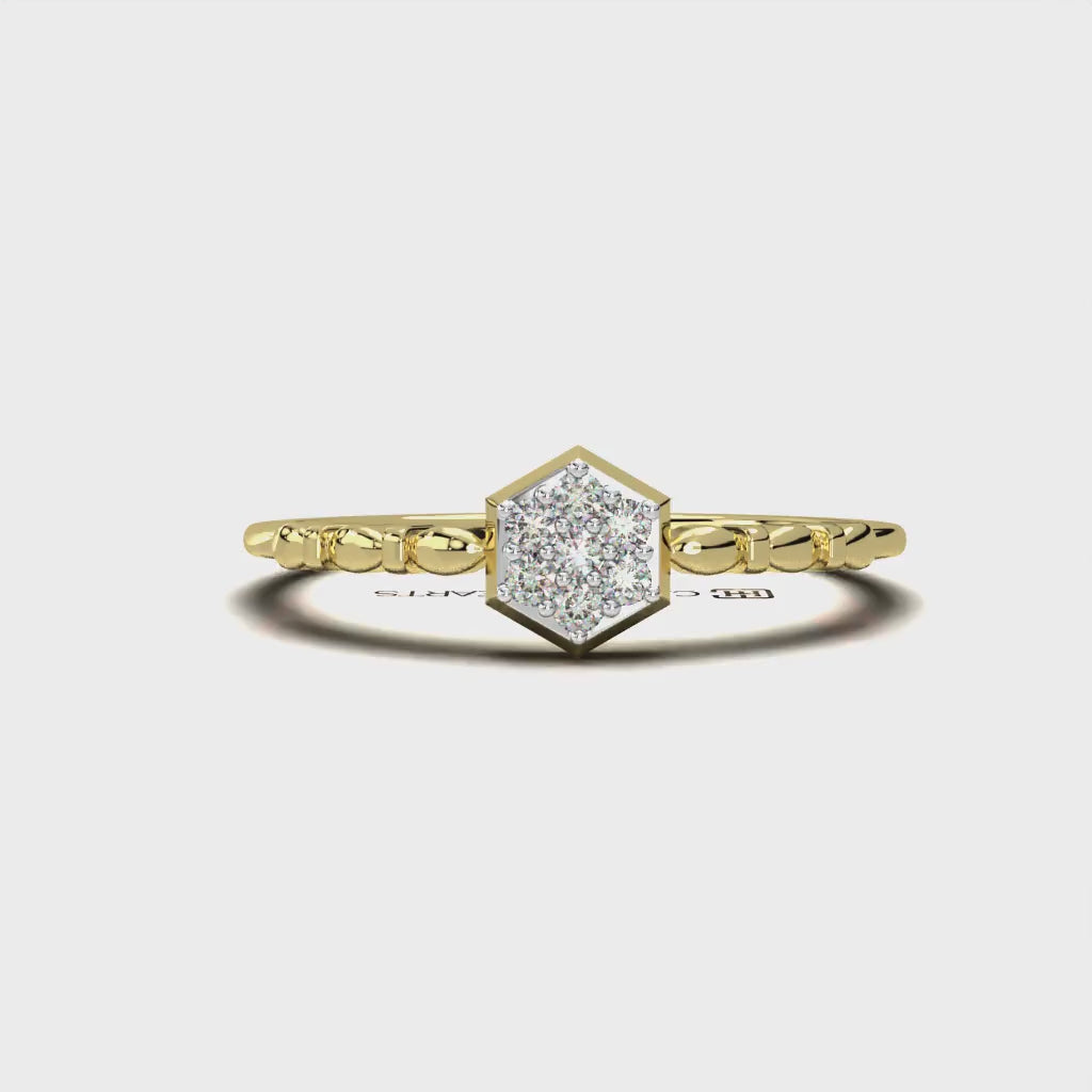 Shadow of the Soul Gold and Diamond Ring