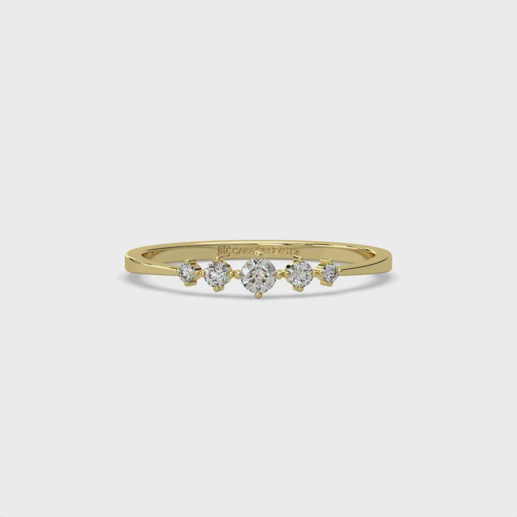 Ruler of Hearts Gold and Diamond Ring