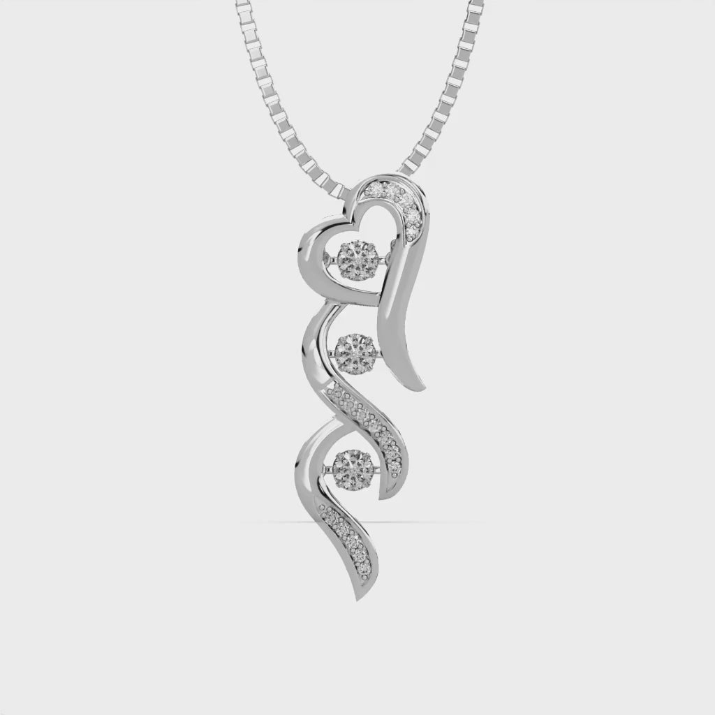 Gypsy Love and Dancing Diamond Pendant