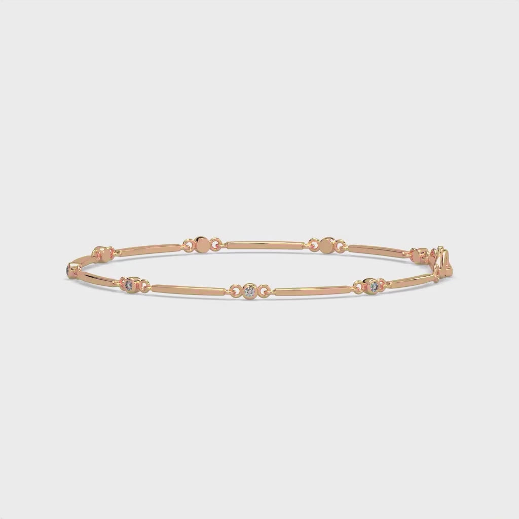 Sleek and Shiny and Diamond Bracelet