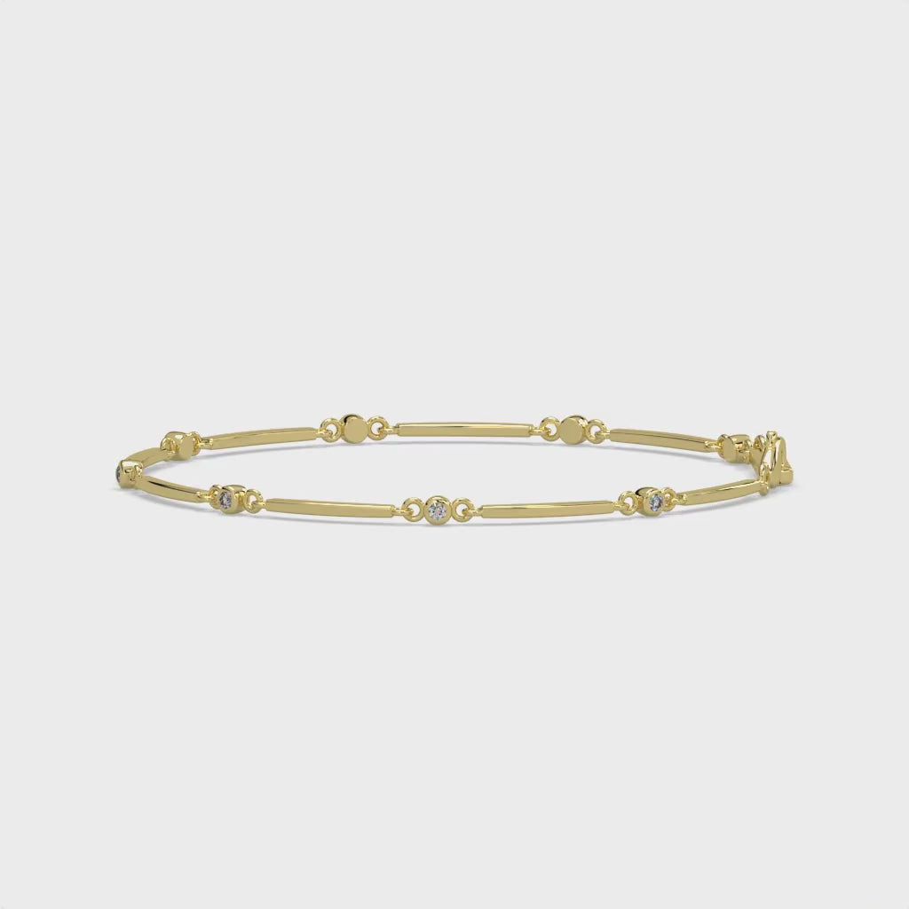 Sleek and Shiny and Diamond Bracelet